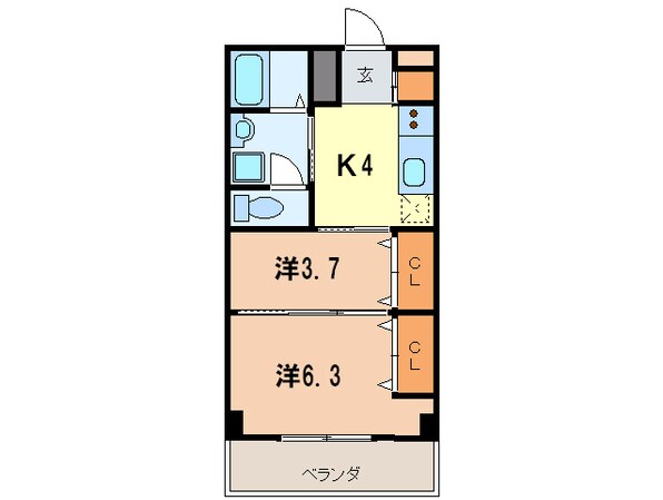 ＣＡＳＡ　ＦＬＯＲＡの物件間取画像